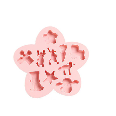 

Gobestart Cute Lamb Farm Silicone Fondant Mould Chocolate Sugar Craft Cake Mold Baking