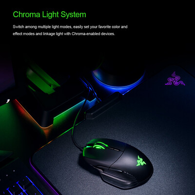 

Razer Basilisk Gaming Mouse 16000 DPI Optical Sensor Chroma RGB Lighting 8 Programmable Buttons Customizable Scroll Resistance Rig