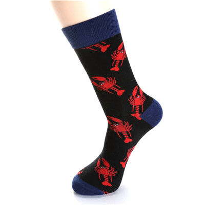 

Lobster Men Women Cotton Tube Stockings Tide Socks Skateboard Socks Funny Socks Women Happy Socks Cat Dog Cartoon Hosiery