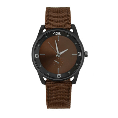 

〖Follure〗New Men Watch Retro Design Nylon Band Analog Alloy Quartz Wrist Watch