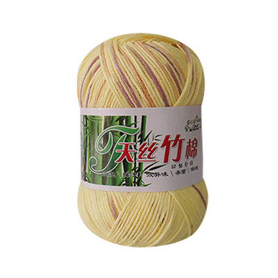 

Gobestart New Bamboo Cotton Warm Soft Natural Knitting Crochet Knitwear Wool Yarn 50g A