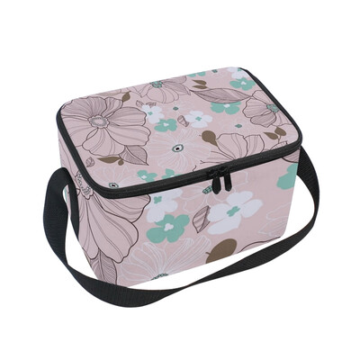 

ALAZA Lunch Box Beautiful Floral Insulated Lunch Bag Large Cooler Tote Bagfor Men Women