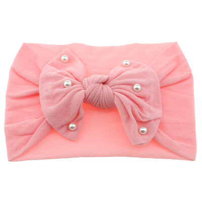 

New Baby Cute Girls Boys Pearl Bowknot Design Headband Headwear Apparel Photography Prop Party Gift