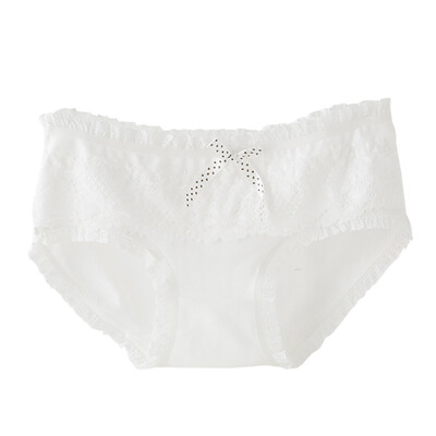 

2019 Sexy Summer New Style Womens Fashion Design Lingerie Seamless Briefs Lace Bow Low Waist Sexy Underwear Panties Women
