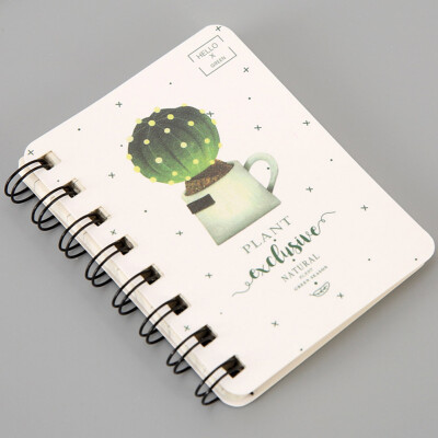 

Cute Animal Flower Cartoon Series Spiral Bound Notebook Students Pocket Note Book Mini Diary Book Pocket Notepad