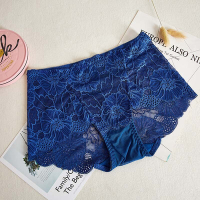 

Sexy Lace Mid Waist Pant Gauze Underwear Lace Perspective Women Sexy Lingerie Women Lace Pants Exposed Female Panties Briefs