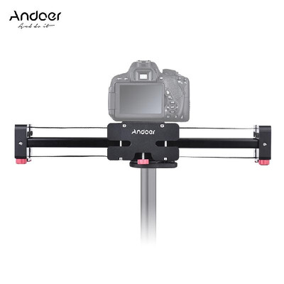 

Andoer FT-52 Retractable Camera Video Slider Dolly Track Rail Stabilizer 52cm Length 104cm Actual Sliding Distance Aluminum Alloy