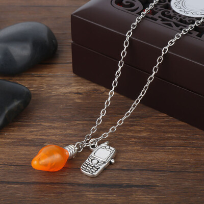 

Newest Stranger Things Christmas Tree Lights Charms Lobster Clasp Bulb Pendant Necklace Women Girls Christmas Freeshipping