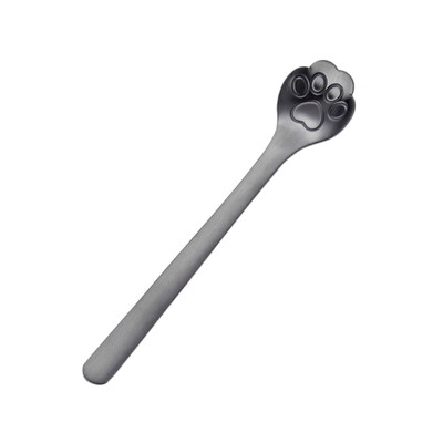 

Cute Stainless Steel Kitty Cat Claw Coffee Spoon Stirring Mug Spoon Teaspoon Tea Cake Dessert Spoon Long Handle Tableware