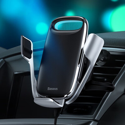 

Baseus Smart Qi Wirless Charging Phone Holder for iPhone 11 Pro Max Samsung S9 Note8 Intelligent induction Car Phone Holder