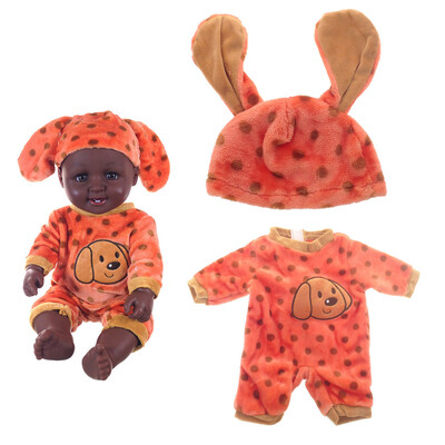 

YIWULAChirstmas Clothes Coverall Hat For 50cm Reborn Baby Boy Doll Accessory Girl Toy