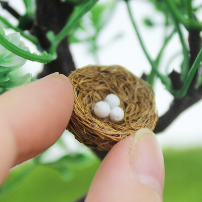 

Siaonvr 112 16 Dollhouse Miniature Scene Model Nest for Bird Pretend Play Toy