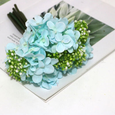 

2019 Artificial Flowers 1PC Hydrangea Bouquet for Home Decoration Flower Arrangements Wedding Party Decor