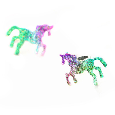 

1 Pair Colorful Horse Stud Earrings for Women Cute Shining Animal Earring Unicorn Earrings Party Gifts Accessories