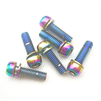 

6pcs High Carbon Steel Screws Bolts Nuts Headset Stem Disc Brake Bike M6x20 Tool