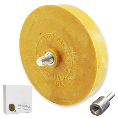 

88mm35 Inches Rubber Eraser Wheel Sticker Decal Tape Glue Adhesive Remover Abrasive Tools