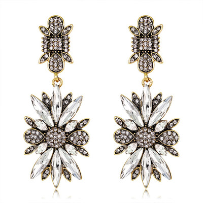 

New Jewelry Exaggerated Rhinestone Crystal Long Drop Earring For WomenDiamond Earrings Gift