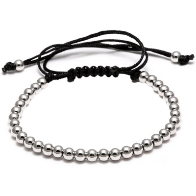 

Womens Beads Bracelet Jewelry Decorative Accessories rose Gold Gold Silver Black Four Colors Bracelet