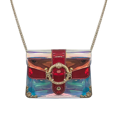 

Fashion Women Mini Holographic Chain Strap Crossbody Shoulder Bag Handbag Gift