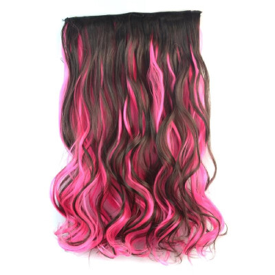 

High Temperature Fiber Curly Fake Hair Synthetic Clip in Hair Extensions Full Head Clip in Synthetic Hair for Women