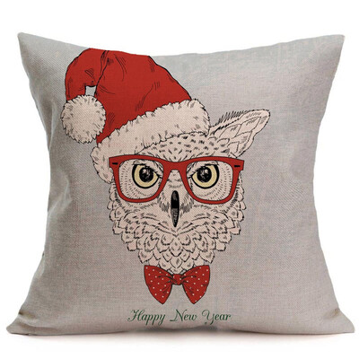 

Tailored Merry Christmas Linen Pillow Cases Sofa Cushion Cover Home Decoration