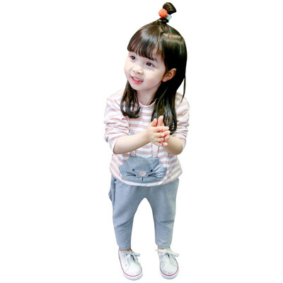 

Autumn Girls Clothes Cartoon Long Sleeve Printed Sweater Pants Kids Clothes Girls Sport Set For Girls Children Clothing