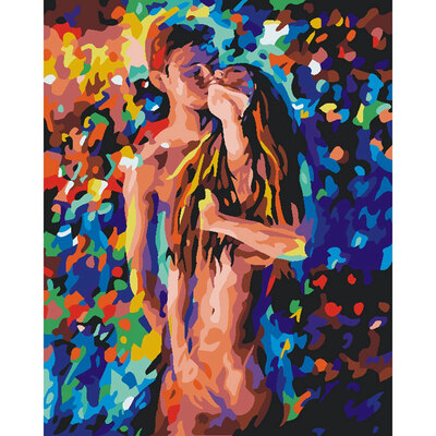 

Framless Pictures Painting By Numbers Painting&Calligraphy DIY Coloring By Numbers on Canvas Girl Pattern 4050cm