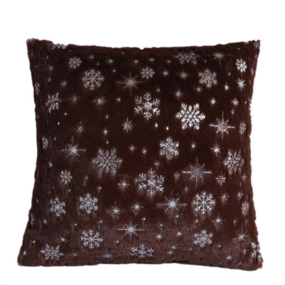 

Snowflake Plush Throw Pillow Case Cushion Cover Sofa Bed Car Cafe Office Decor