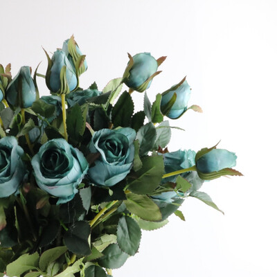 

Artificial Silk Rose Flowers Fake Flower Stem For Home Decor Indoor Wall Garden DIY Decorations Photography Props