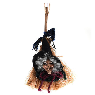 

Halloween Decorations Witch Broom Shape Hanging Ornaments Vivid Holiday Festive Props