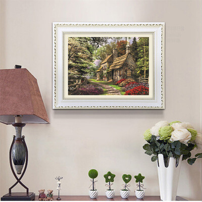 

DIY Diamond Painting Villa Cabin Round Diamond Embroidered Cross Stitch Crystal Diamond Painting 3040