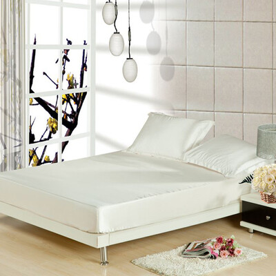 

Toponeto New QueenStandard Silk Satin Bed Sheet Cushion Cover Multiple Colors Gift
