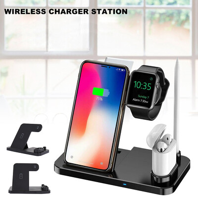 

4 in 1 Wireless Charger Compatible Apple Watch for iWatch Airpods iPhone