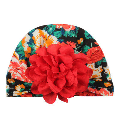 

Newborn Baby Girl Boy Soft Cute Flower Turban Knot Hospital Hats Toddler Floral Caps Headwear