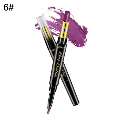 

2 in 1 Double Ended Rotary Long Lasting Matte Lip Liner Lipstick Makeup Cosmetic