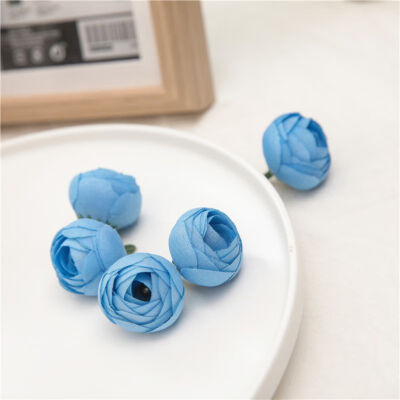 

10pcs Artificial Tea Rose Bud Small Peony Flower Head Flores For Wedding Decoration Wreath Scrapbooking Diy Craft Fake Flowers