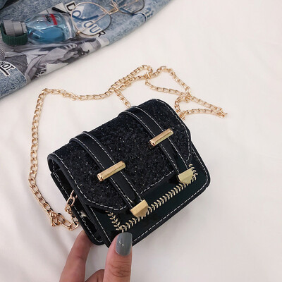 

Tailored 2019 New Fashion Wild Single Shoulder Messenger Bag Sequin Small Square Bag
