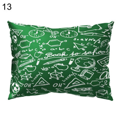 

Flower Leaf Bird Cube Plaid Pillow Case Cushion Cover Sofa Bed Car Cafe Decor