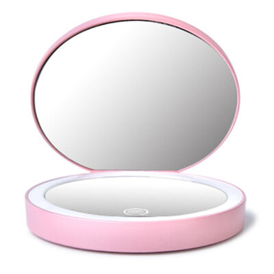 

LED Makeup Mirror With Light Portable Double Sided USB Rechargeable Handheld Mirror