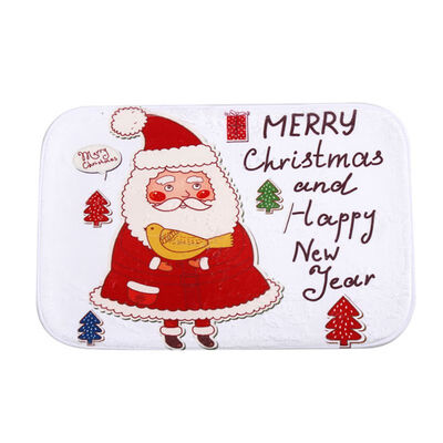 

Merry Christmas Floor Mat Doormat Carpet anti-skid Non-woven Fabric Mat Christmas Decoration Supplies