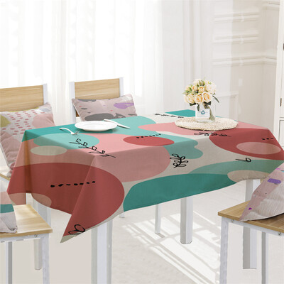 

Toponeto Creative Table Cloth Linen Tablecloth For Kitchen Decorative Dining Table Cover