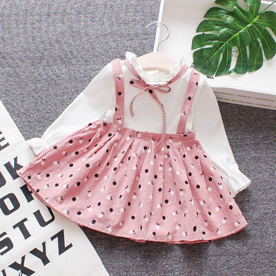 

WEIXINBUY New Kids Baby Girls Embroidered Long Sleeve Shirts Ruffle Tops Shirts 1-6Y Autumn Winter Spring