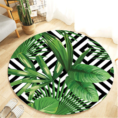

〖Follure〗Botany Elements Blanket Round Bathroom carpet 60cm