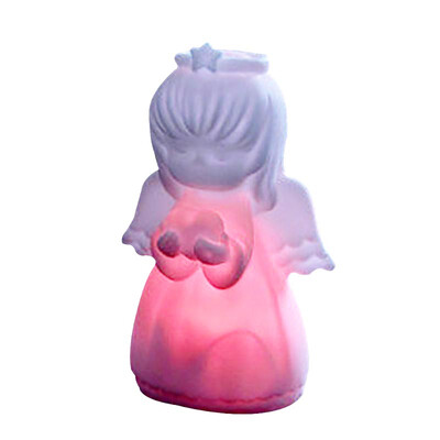 

Cartoon Angel Fox Nigh Lamp PVC Glowing Toy for Home Party Decoration Living Room Night Light Ornament Angel Desktop Decoration