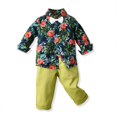 

Kids Boys Spring Autumn Casual Clothes Baby Boy Long Sleeve Striped T-Shirt And Trousers Kids Two-piece Outfit Sets