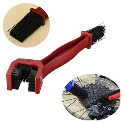 

Blue Motorcycle Bicycle Chain Cranks Cleaning Brush Tool Double Ended Universal