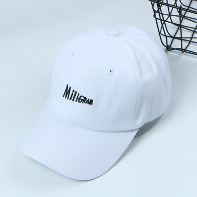 

2009 Korean Blockbuster Korean Alphabet Embroidered Baseball Cap Outdoor Sunshade Cap for Young Couples