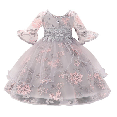 

Baby Girls Mesh Dress For Girls Formal Wedding Party Dresses Kids Princess Party Dress Costume Children Girls Clothing