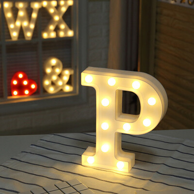 

Siaonvr Alphabet LED Letter Lights Light Up White Plastic Letters Standing Hanging N