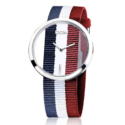 

DOM LP-205L Women Wristwatch 30m Waterproof Hollow Dial Design Strengthened Mineral Mirror Pointer Style Female Watch